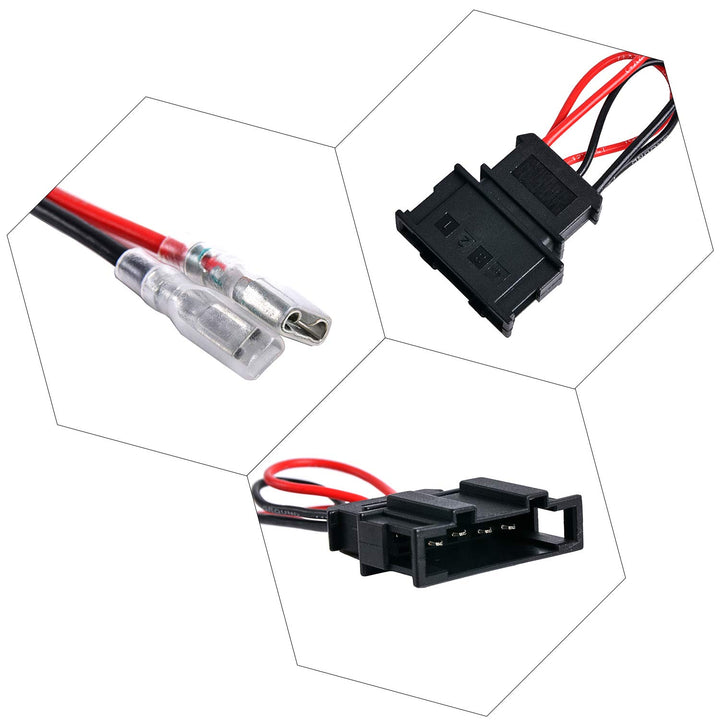 2 Pairs (4 Pack) Speaker Wiring Harness Wire Cable for VW Passat Seat Golf Polo Speakers Adapter Connector Adaptor Plug
