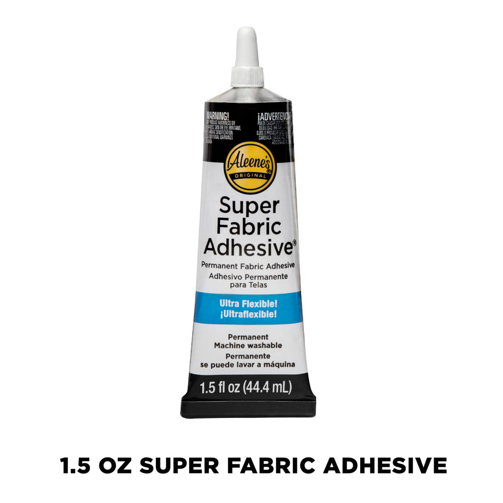 Super Fabric Adhesive, Platinum Bond, Super-Strong, Ultra Flexible, Permanent, UV and Waterproof, 3 Pack, 1.5 fl oz - Clear