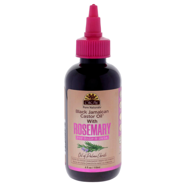 Black Jamaican Castor Oil with Rosemary, 4 Ounce