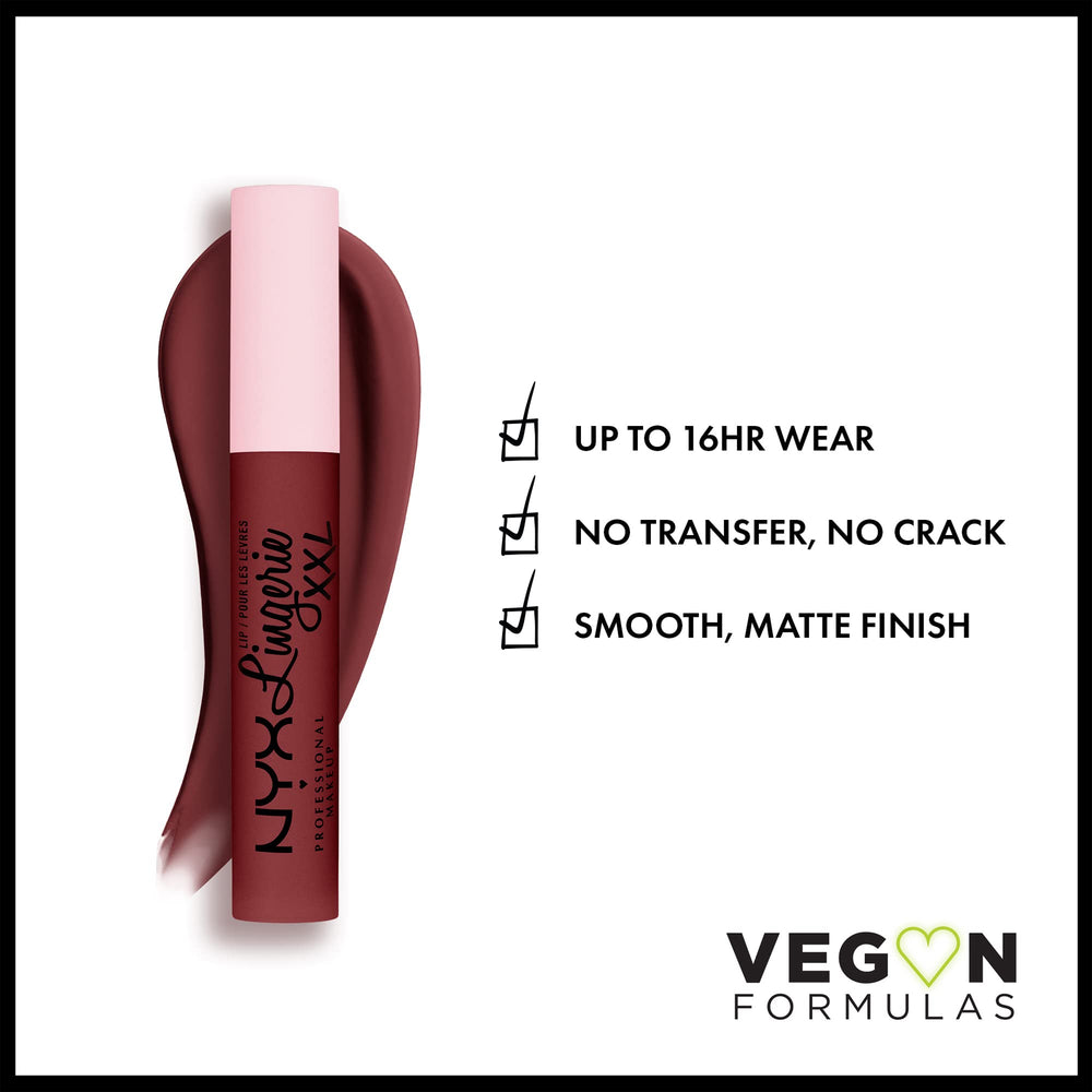 PROFESSIONAL MAKEUP Lip Lingerie XXL Matte Liquid Lipstick - Strip & Tease (Brown Plum)