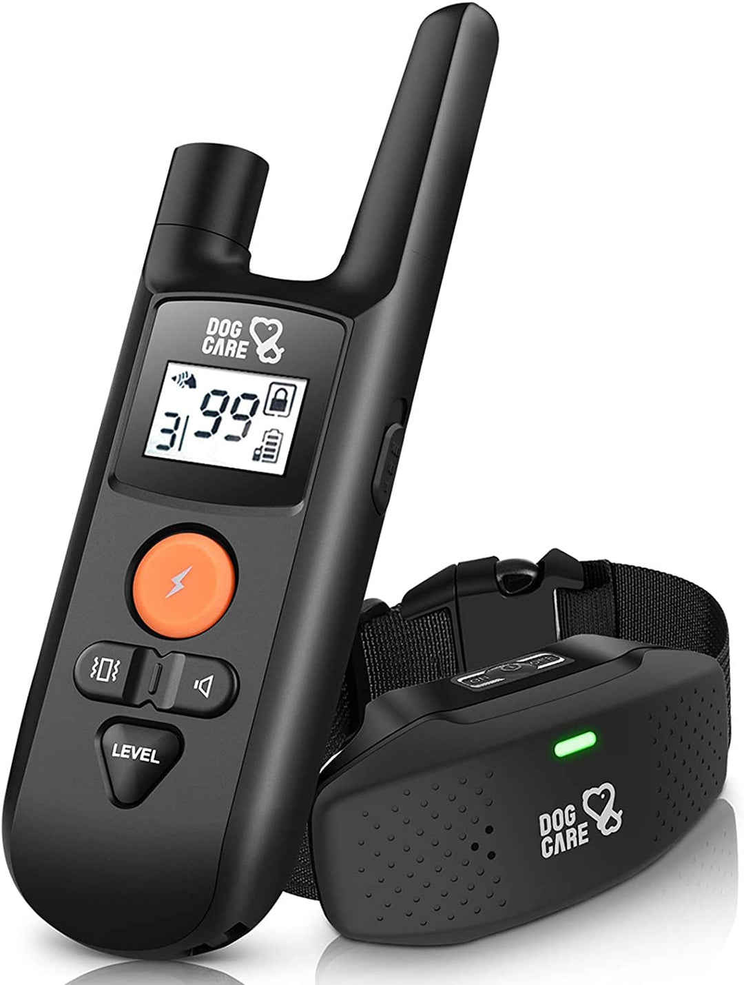 Dog Training Collar - Rechargeable Dog Shock Collar w/3 Training Modes, Beep, Vibration and Shock, Rainproof Training Collar, Up to 1000Ft Remote Range, Adjustable Shock Levels Dog Training Set