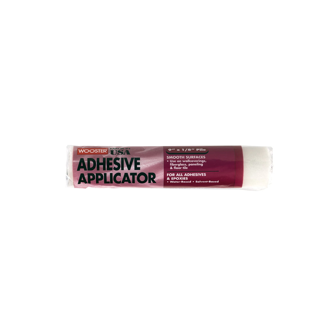 Wooster Brush R245-9 Adhesive Applicator Roller Cover, 1/8-Inch Nap, 9-Inch