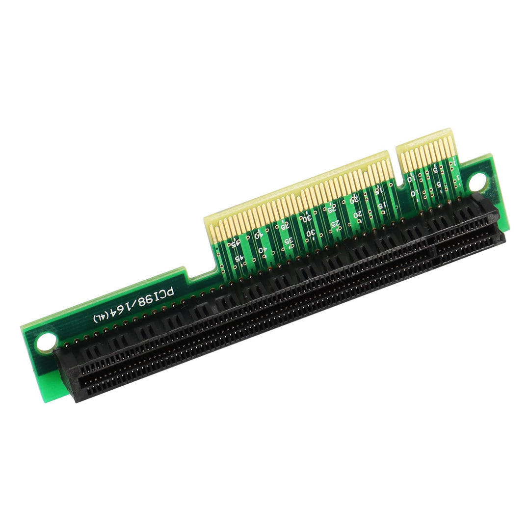 90 Degree PCI-E 8X Male to 16X Female Riser Adapter for 1U 2U Support Graphics Card, Network Card