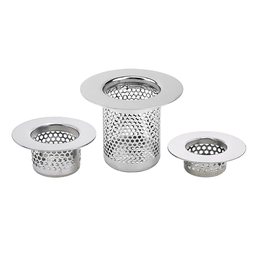 2pcs Bathtub Drain Strainer- Small Bathroom Sink Strainer Wide Rim 2.17 Diameter Stainless Steel Drain Hair Catcher Perfect for Bathtub and Utility Sink Laundry Tub.