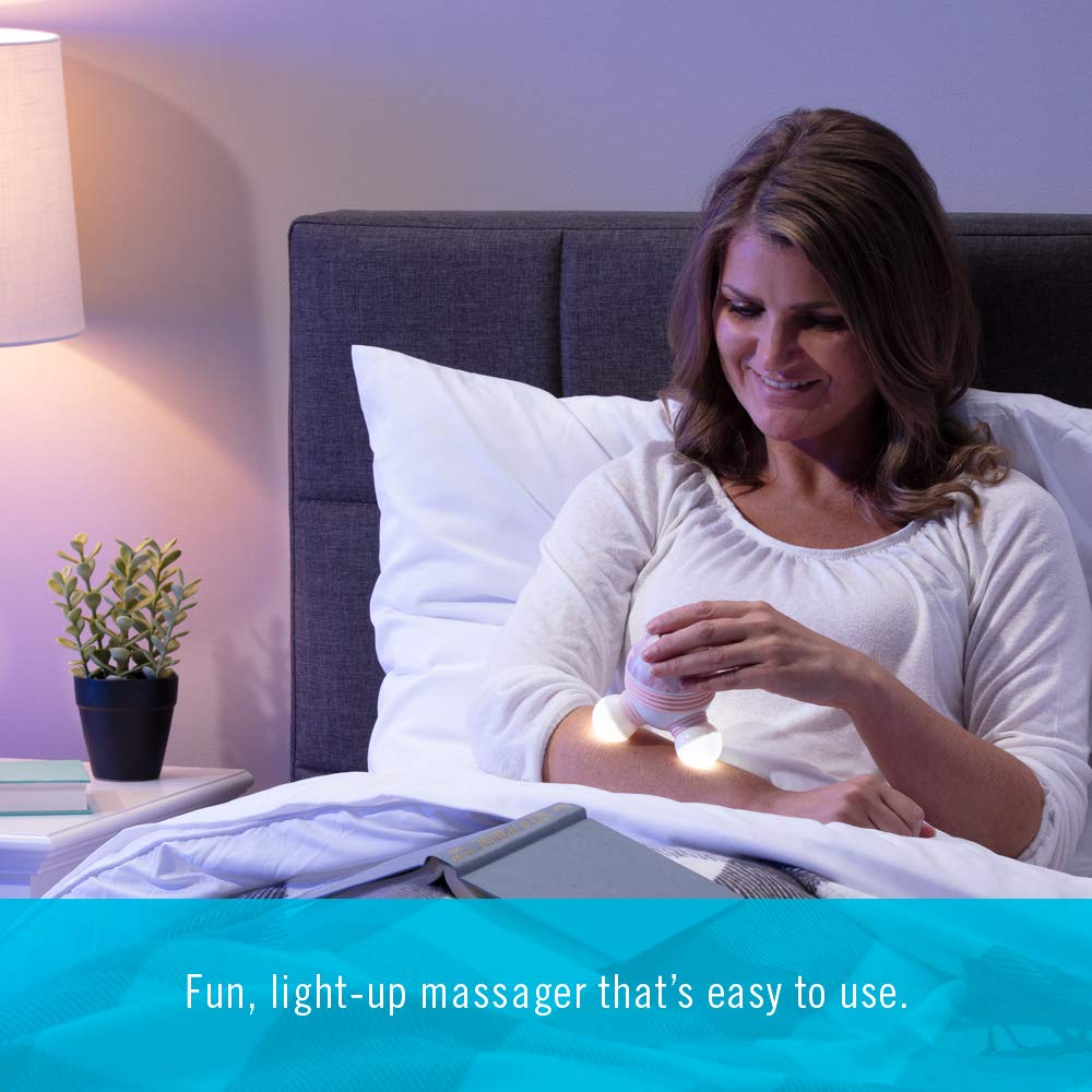 Marbelous Mini Massager Vibration Massage with Comfort Grip, Batteries Included, Blue