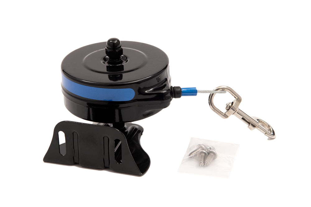 Bracket Mount and Stake Retractable Leash Tie Outs for Dogs (Bracket, Medium)
