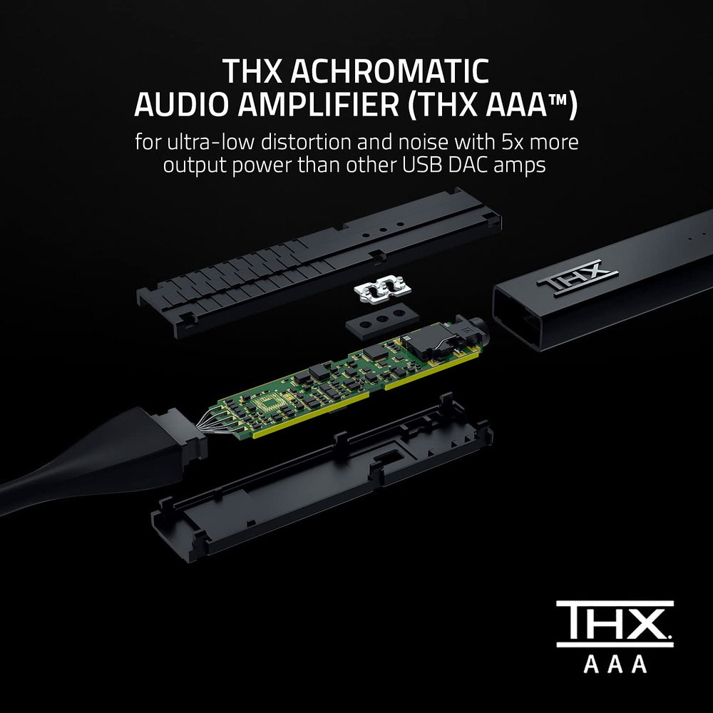 THX Onyx Portable DAC Headphone Amplifier: High Resolution Audio DAC for Smartphone/PC/Home Audio - THX AAA - MQA Renderer - Direct Stream Digital (DSD) - ES9281PRO DAC - Magnetic Cable Management