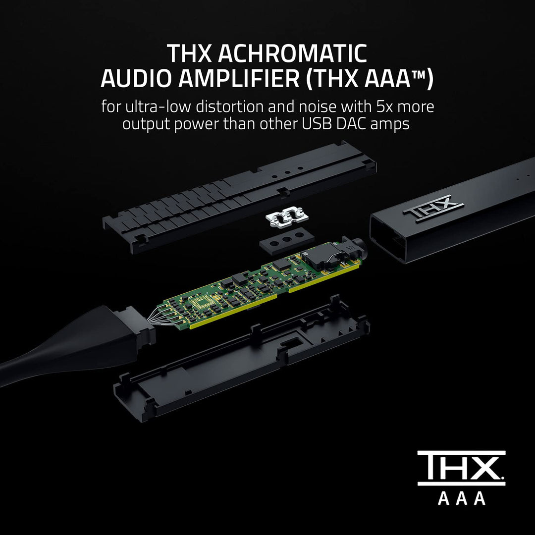 THX Onyx Portable DAC Headphone Amplifier: High Resolution Audio DAC for Smartphone/PC/Home Audio - THX AAA - MQA Renderer - Direct Stream Digital (DSD) - ES9281PRO DAC - Magnetic Cable Management
