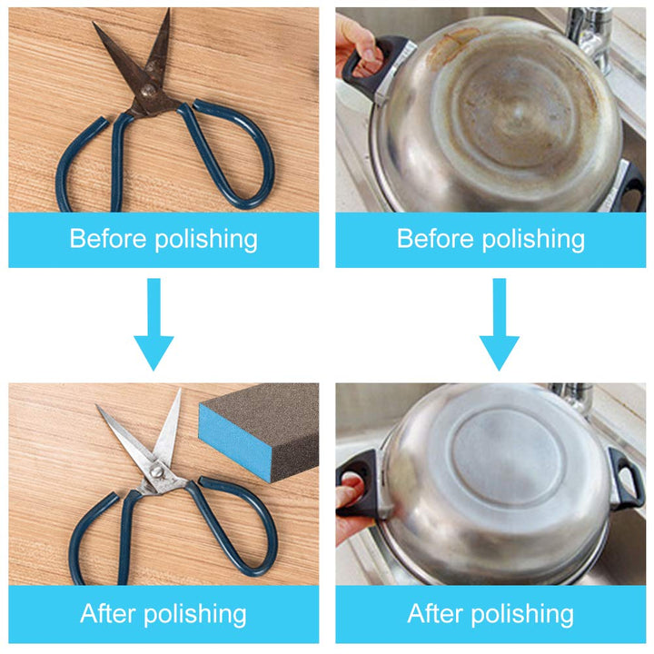 Sanding Sponges 4 Pack Wet and Dry Dual-use, Coarse and Fine Sanding Blocks - 60/100/180/220 Grits 4 Different Specifications, Washable and Reusable, Ideal for Wood Metal Wall Polish