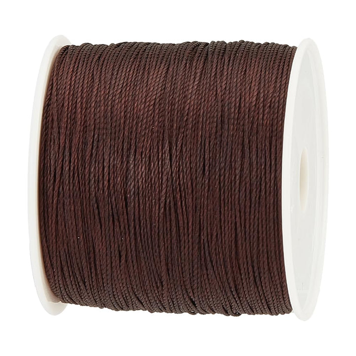 0.5mm Waxed Cord,116 Yards Waxed Polyester Cord Brown Waxed Thread Beading String Waxed Craft String for Bracelet Necklace Jewelry Waist Beads Making Crafting Beading Macrame