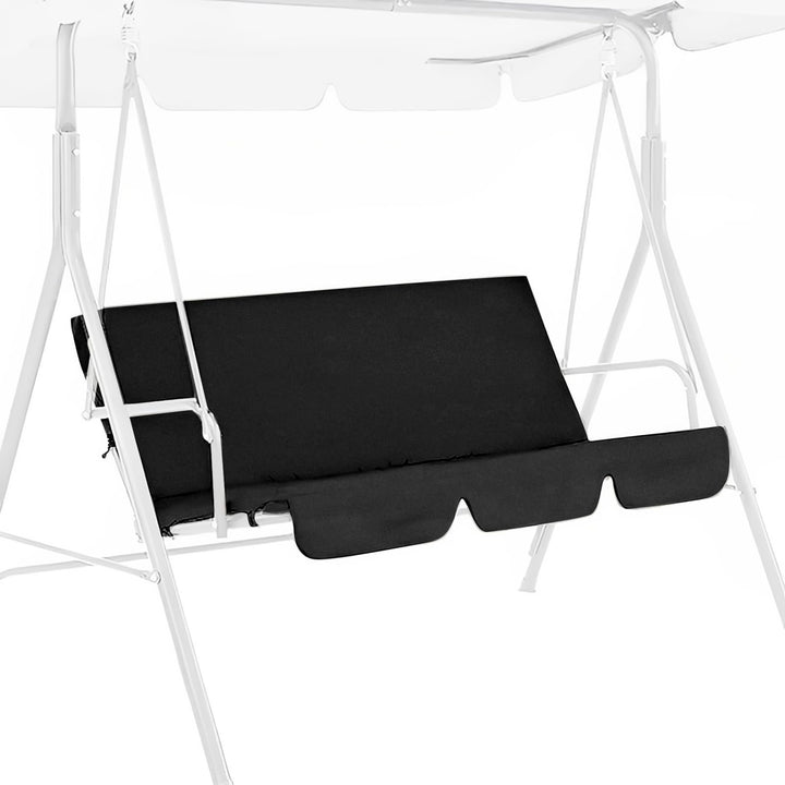Patio Swing Cushion Cover Replacement Waterproof Outdoor Swing Seat Cover 3 Seater Dustproof Protective Covers for 3 Seat Garden Swing Chair Cushions (Only Cover, No Cushion) 59x59x4 Inch