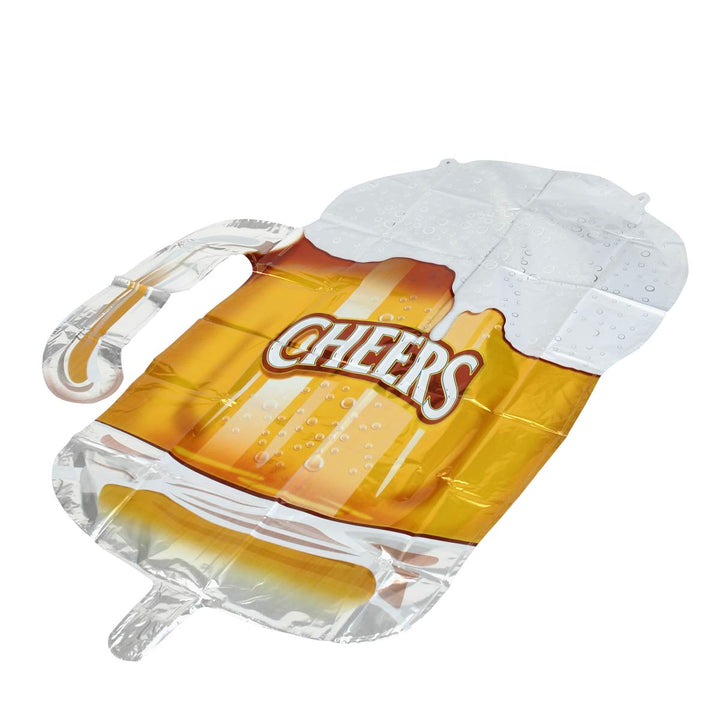 Beer Mug Cheers Foil Balloons,Wedding Birthday Party Decorations,2Pcs