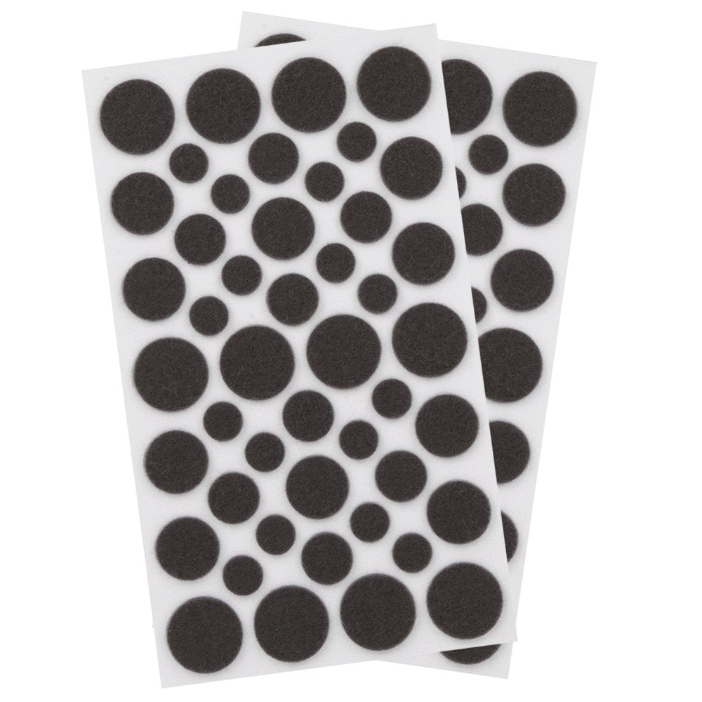 4924995N Craft Value Pack-236 PCs, Dots-Cork Pads-Felt Strips-Bumpers, Brown