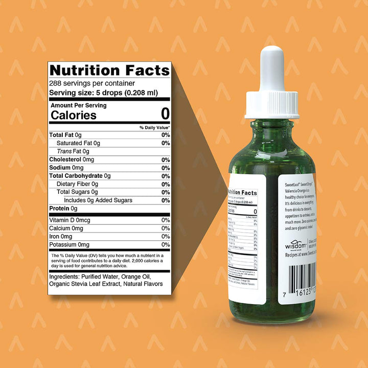 Sweet s Liquid Stevia Sweetener, Valencia Orange, 2 Ounce