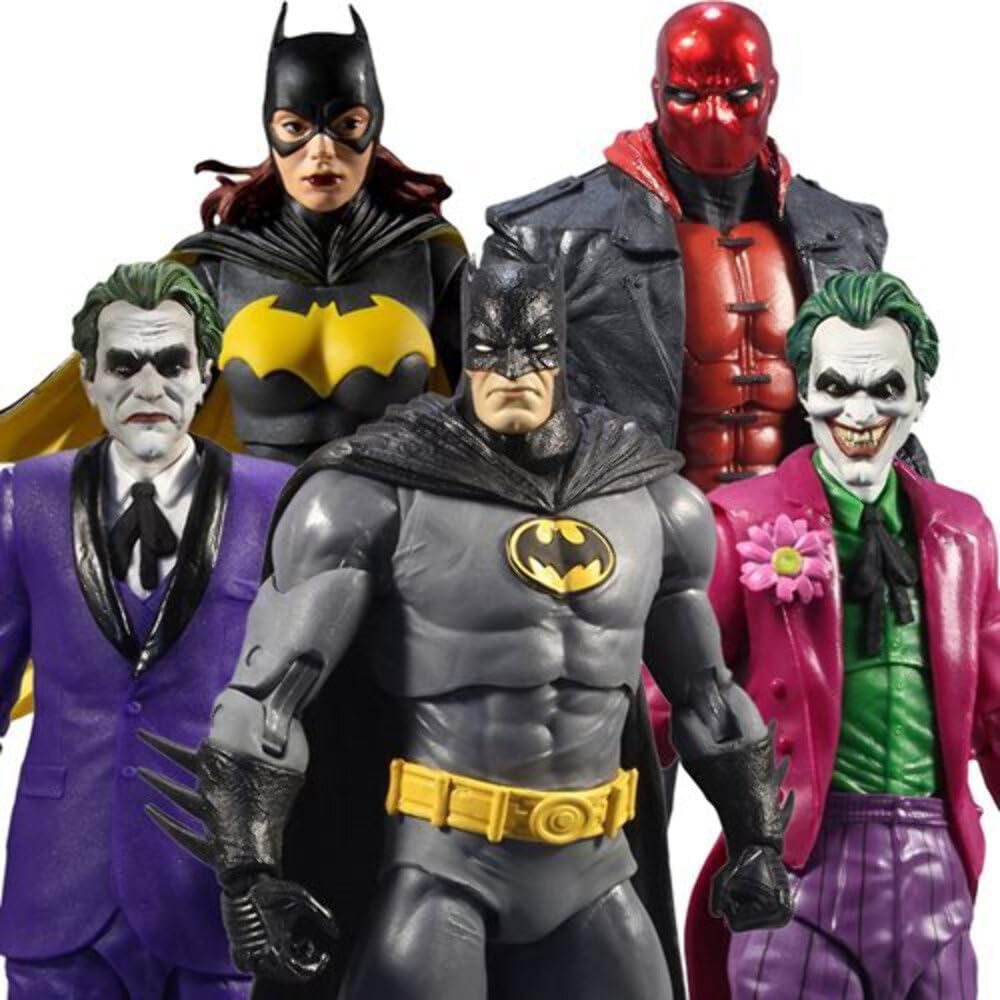 DC Multiverse Red Hood from Batman: Three Jokers Action Figure with Accessories, Multicolor, 7 inches