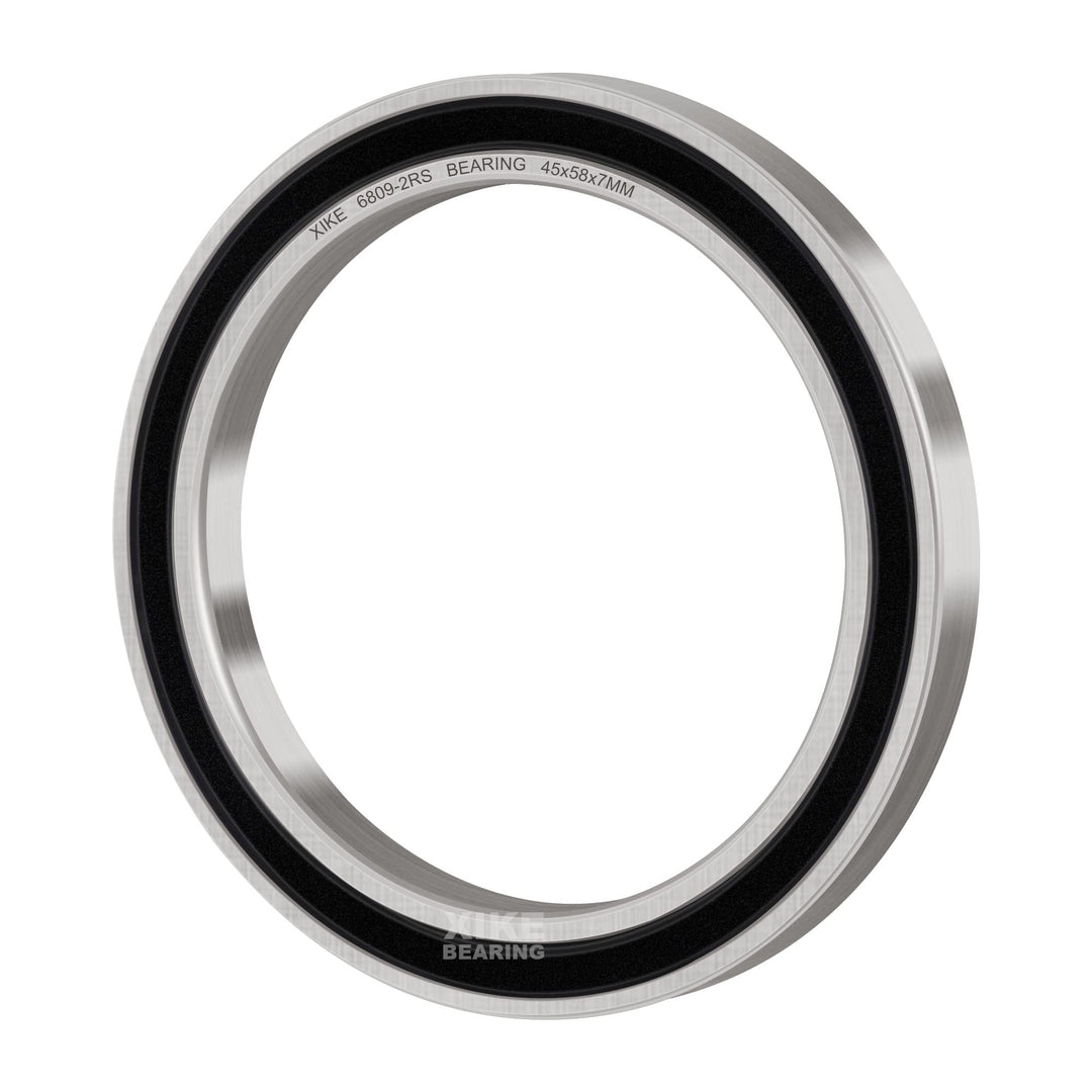 10 Pcs 6809-2RS Bearings 45x58x7mm, Double Rubber Seals and Pre-Lubricated, Deep Groove Ball Bearing.