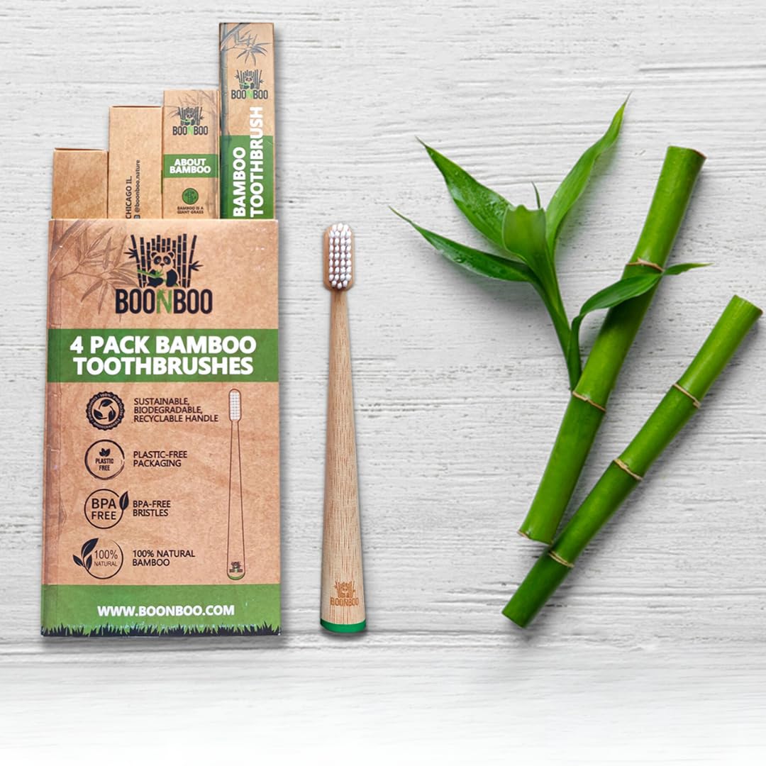 Boonboo Toothbrush | Bamboo Toothbrush | Sustainable & Biodegradable | Environmentally Friendly