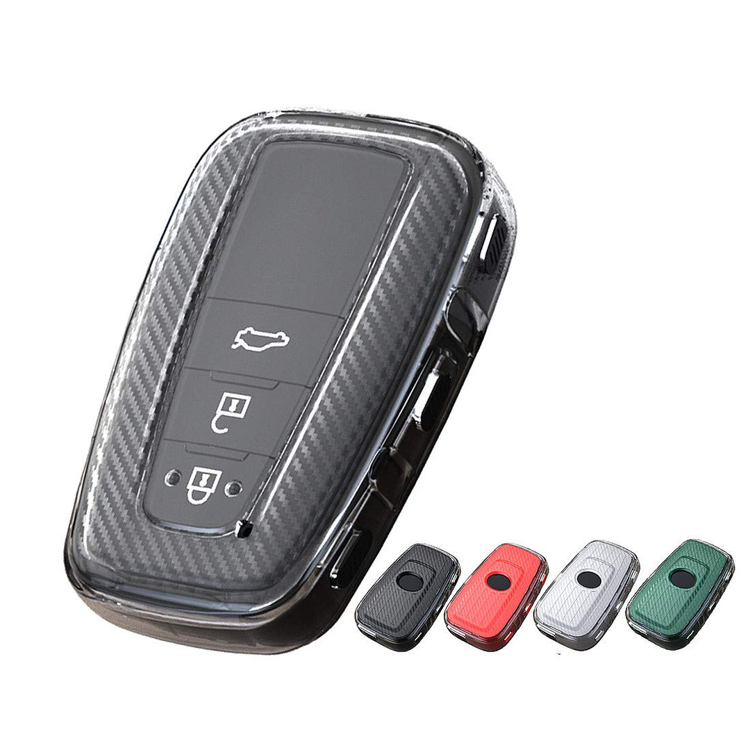 TPU car Key fob Cover for Toyota 2018-2021 Camry RAV4 Highlander Avalon C-HR Prius Corolla GT86 Remote Keychain Accessories Black case