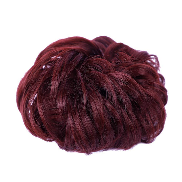 1PCS Messy Hair Bun Hair Scrunchies Extension Curly Wavy Messy Synthetic Chignon for Women Updo Hairpiece