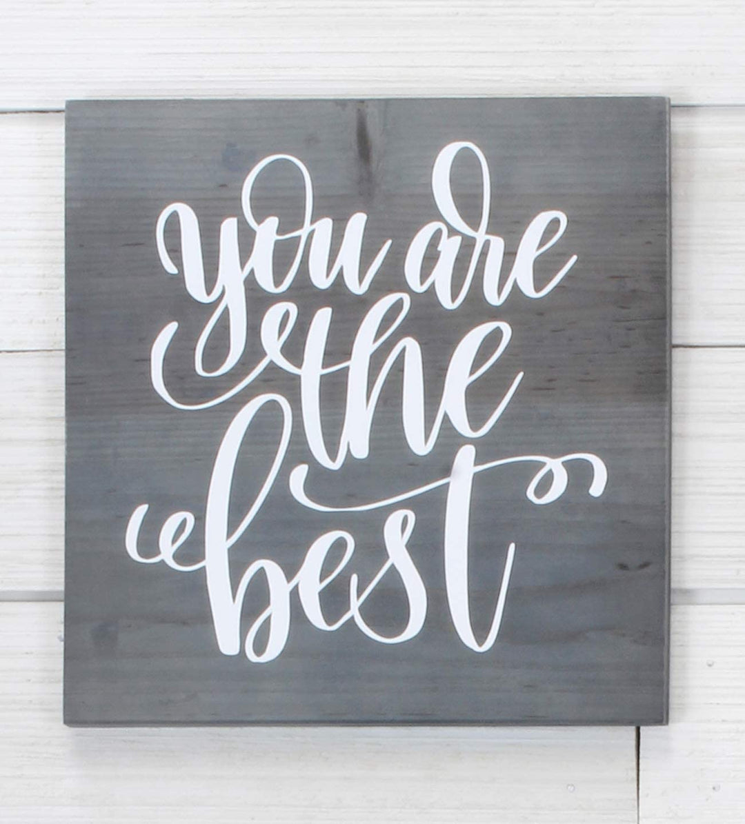 Blank Wood Plaque (1-Pack, Gray), Gray Washed Fir Wooden Sign for DIY Crafts 12x12 Inch