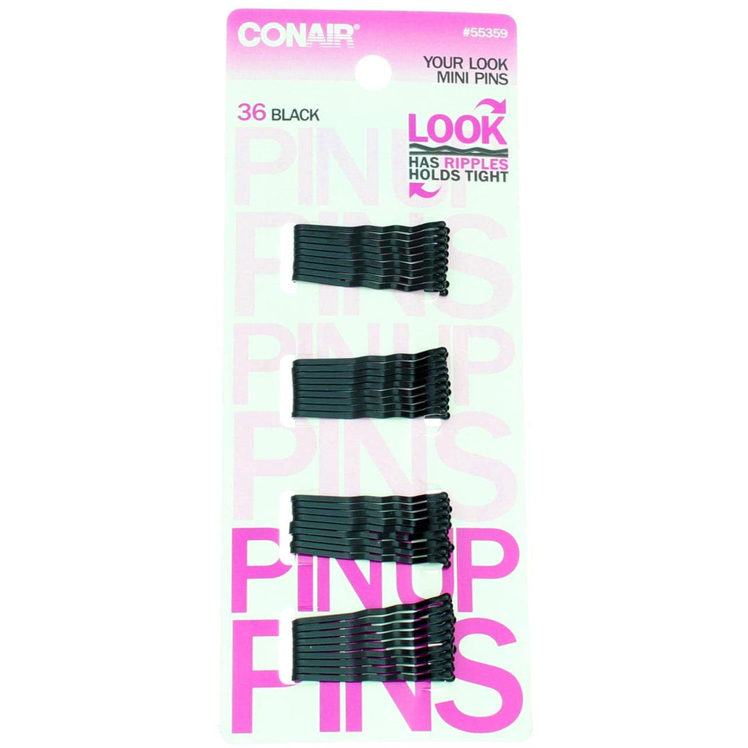 Mini Pins Black Pack Of 3