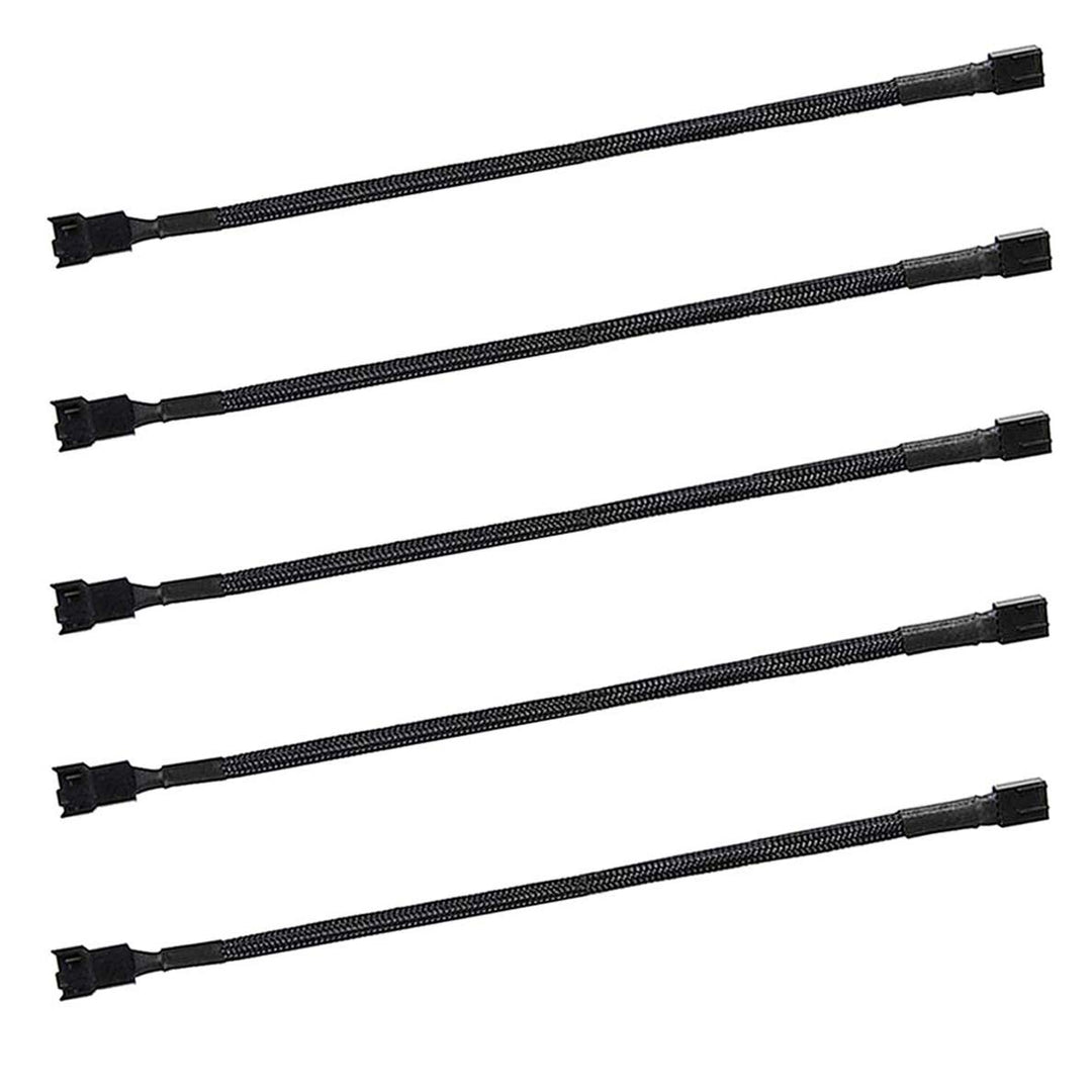 12 pwm Fan Extension Cable,4 pin Fan Extension Cable,Cable Extension pc,PC Fan Extension Cable, PWM Fan Extension Cable, PWM Extension Cable (12(30cm) 5pcs)