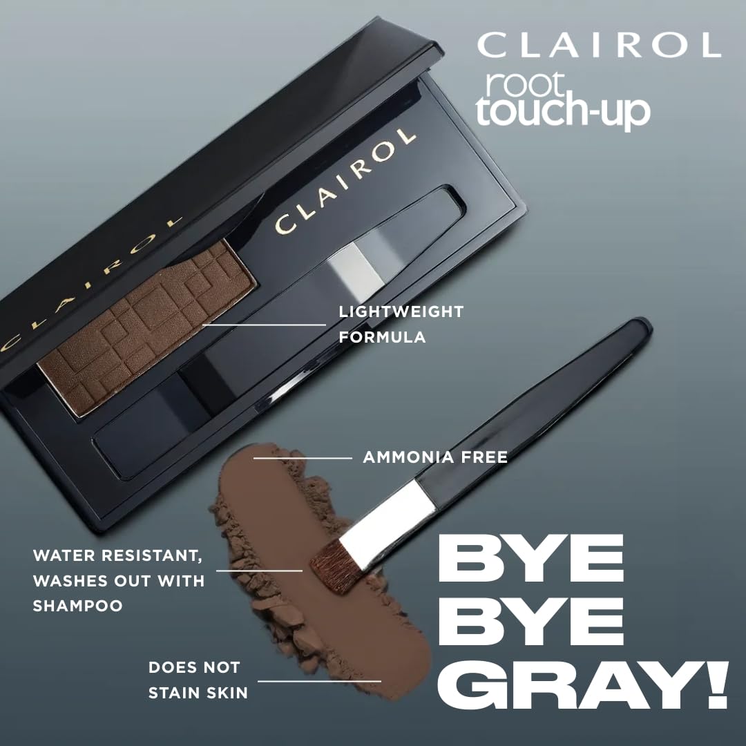 Root Touch-Up Temporary Concealing Powder, Dark Brown Hair Color, 1 Count