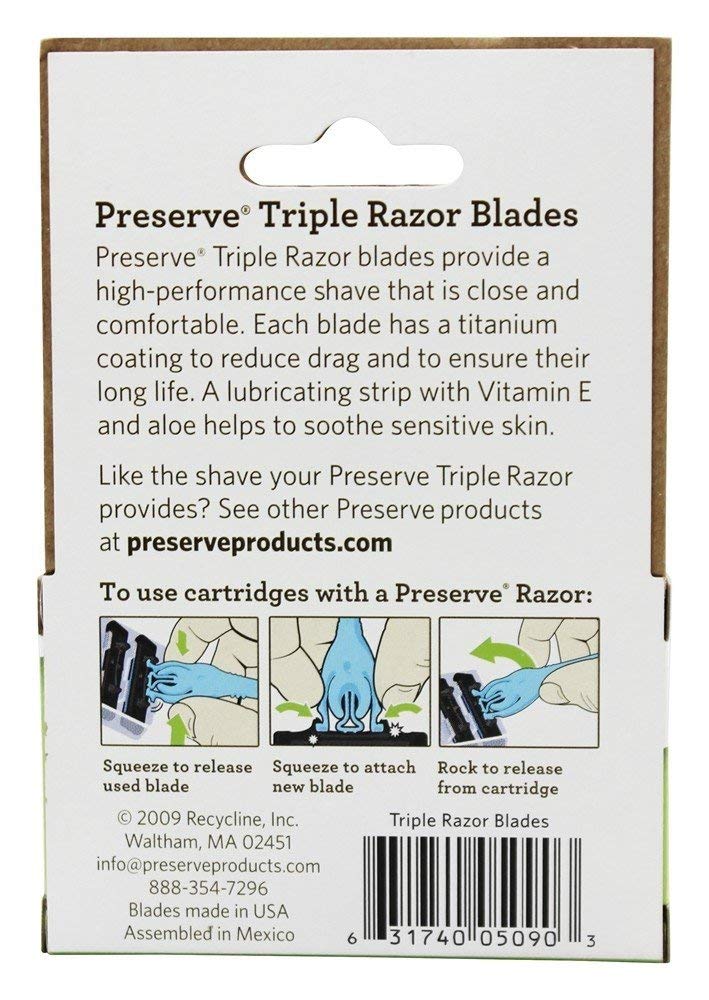 Shave 3 Replacement Cartridges for Shave 3 Razor, 4 Count