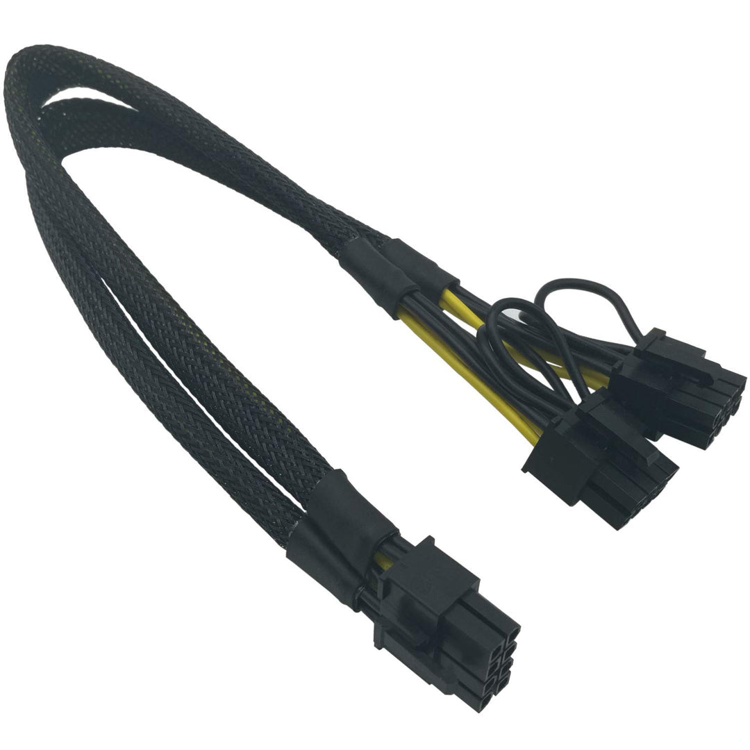 GPU Power Cable for Dell T3600 T3610 T5600 T5610 T5610 T7600 T7610 5810 T5810 T7810, 8 Pin PCIe to Dual 8 Pin(6+2) Male PCIe Power Adapter 13-inch(34cm)