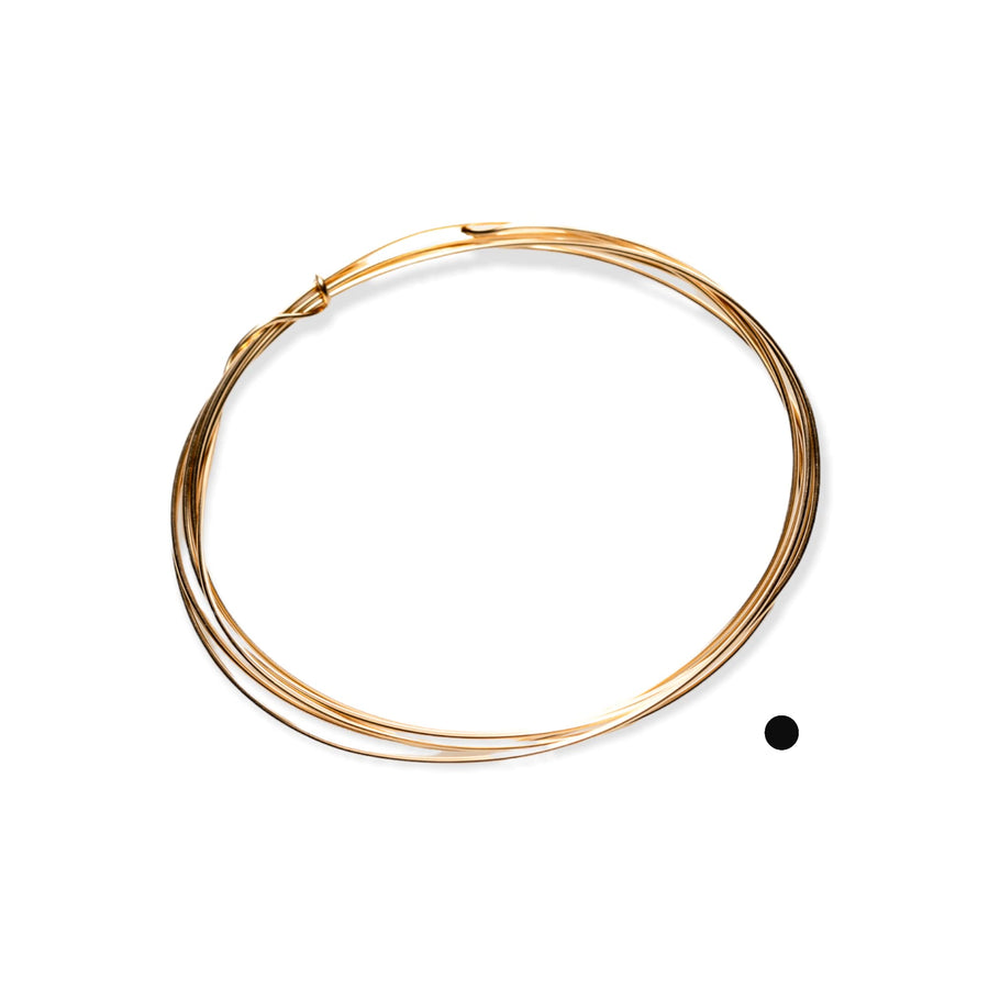 26 Gauge, 14/20 Yellow Gold Filled Wire Half Hard Round 14K Gold Filled Made in USA - 5FT