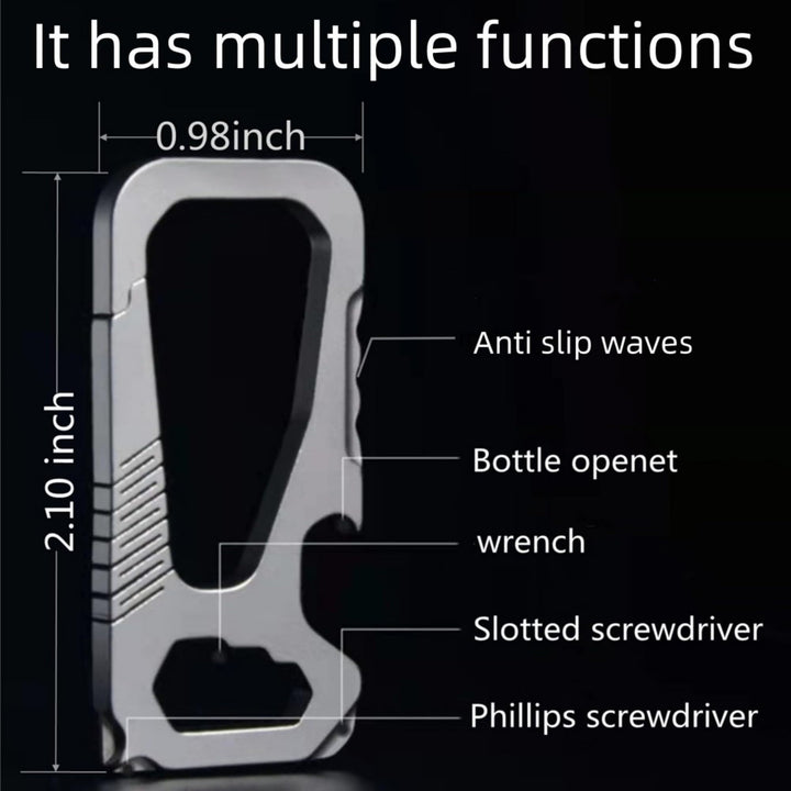 Titanium Key Chain, Keychain with Bottle Opener, Carabiner Car Key Chains for Men and Women