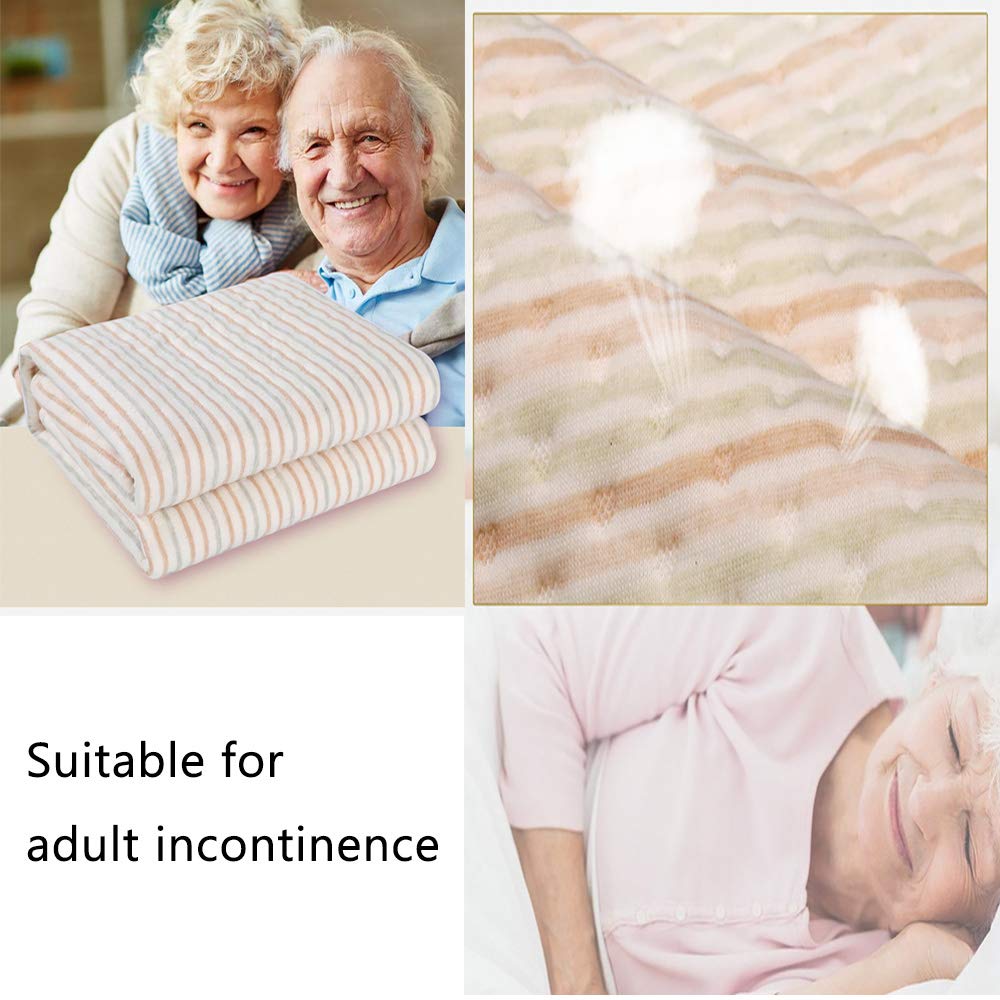 Baby Waterproof Bed Pad Bed Wetting Pads Washable for Kids Toddler Potty Training Pads Baby Wateproof Pad Mat for Pack n Play/Crib/Mini Crib Reusable Incontinence Underpads for Pets 40''x28''