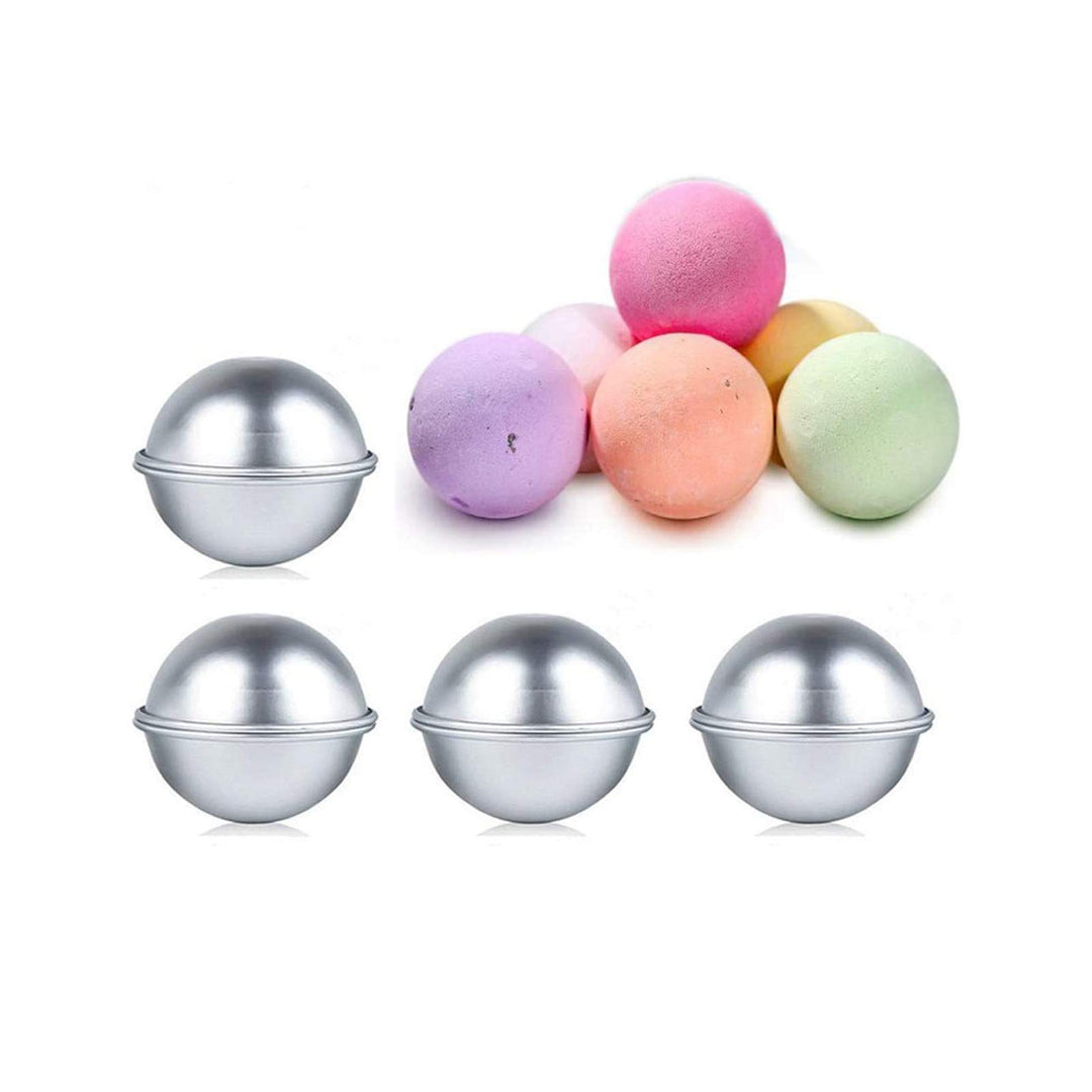 Bath Bomb Molds 1.8 Inches 4 Set, Bath Bomb Mold DIY, Metal Bath Bomb Press, Bath Bomb Making Kit for Gifts & Crafting Your Own Fizzles.