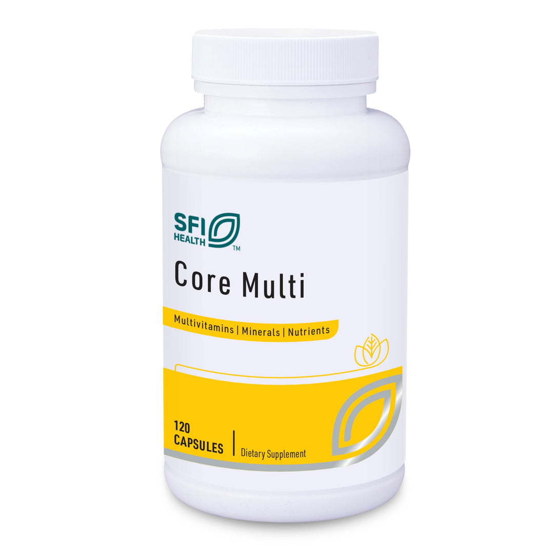 Klaire Labs Core Multi - Multimineral & Multivitamin Supplement with No Iron - Vitamins & Chelated Minerals with Natural Mixed Carotenoids, Vitamin C & E - Multivitamins for Men & Women (120 Capsules)