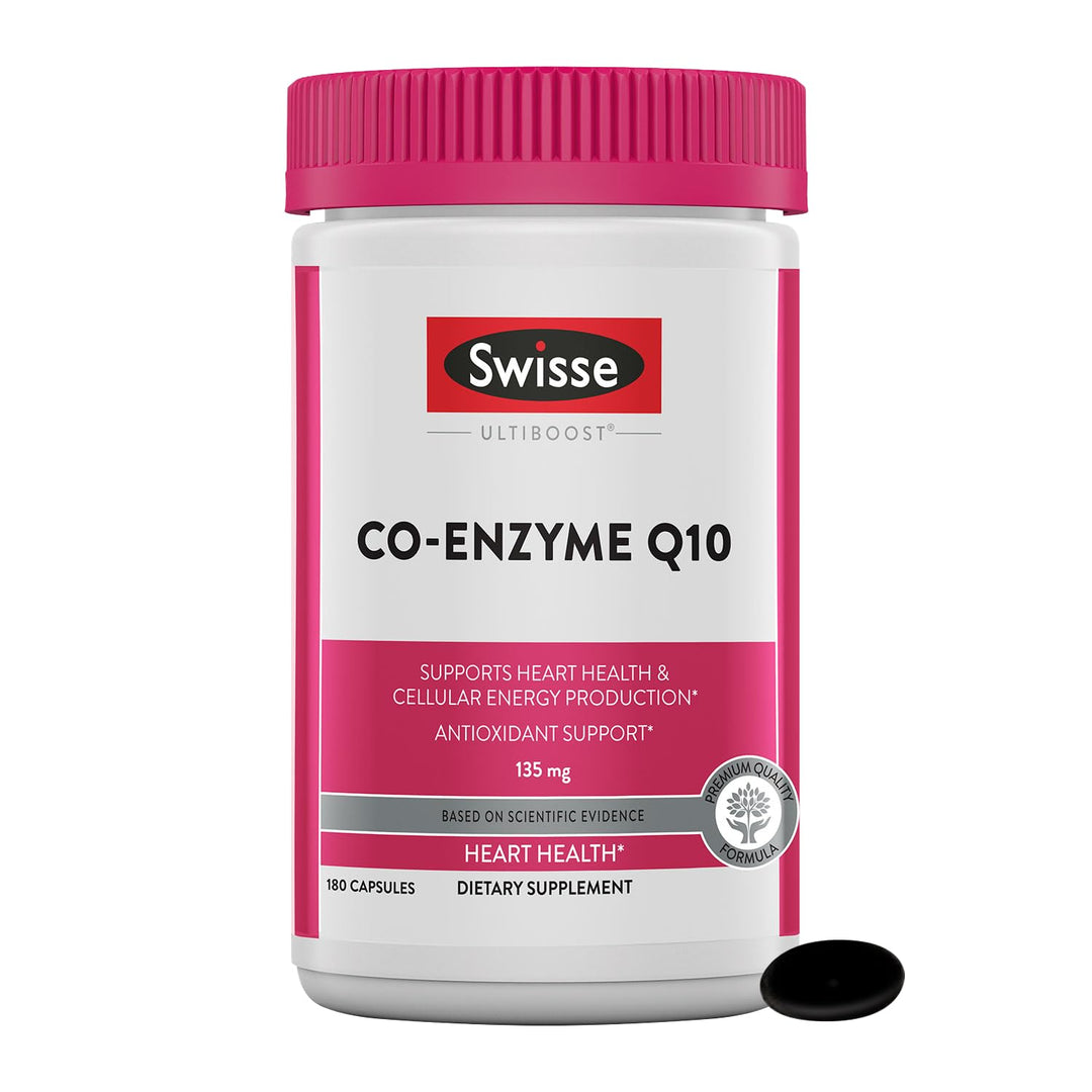 CoQ10 Supplement Co-Enzyme Q10 | 6 months Supply| Coenzyme Q10 Supports Heart Health and Ubiquinol Cellular Energy Production | CQ10 Antioxidant Support| Co Q 10 Supplement 135mg | 180 Softgels