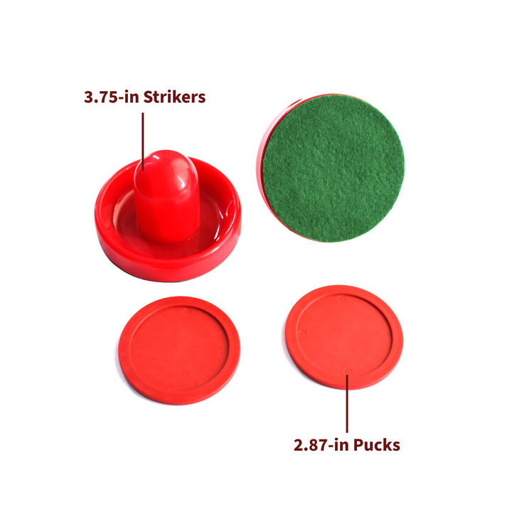 Air Hockey Strikers and Puck Set, Red, 3.75/2.875-Inch (BG1007)