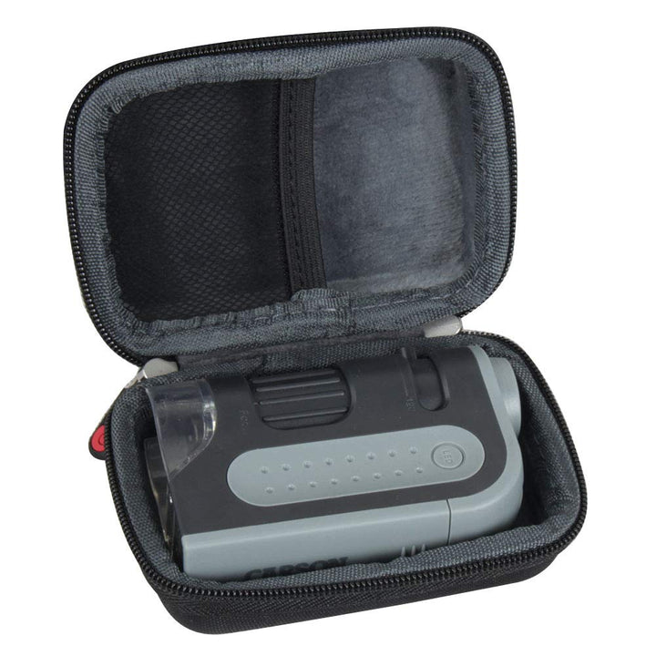 Hard Travel Case for Carson MicroBrite Plus 60x-120x Power LED Lighted Pocket Microscope (Microscope is not Included)