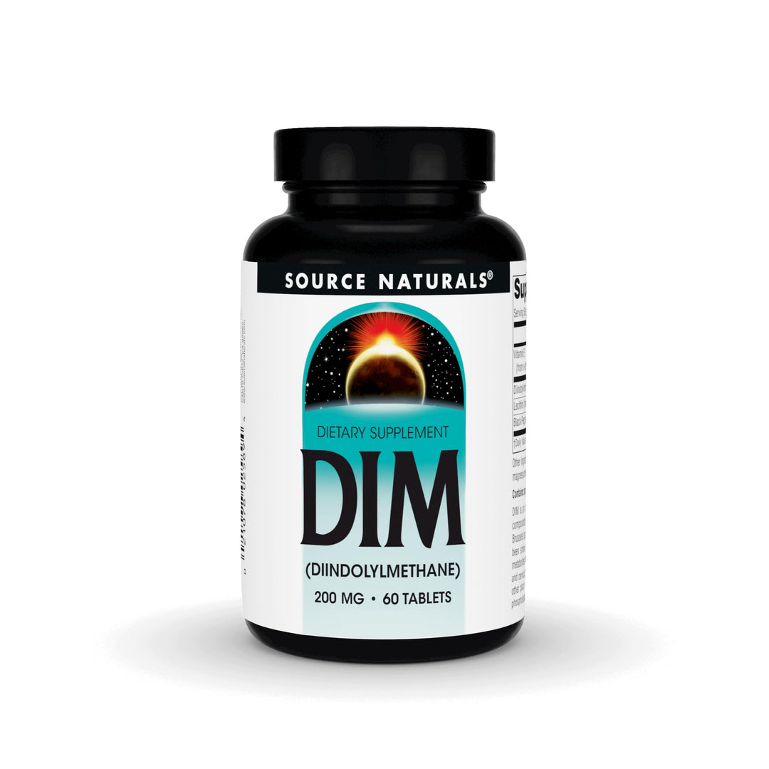 DIM, Diindolylmethane 200mg with BioPerine, Vitamin E & More - 60 Tablets