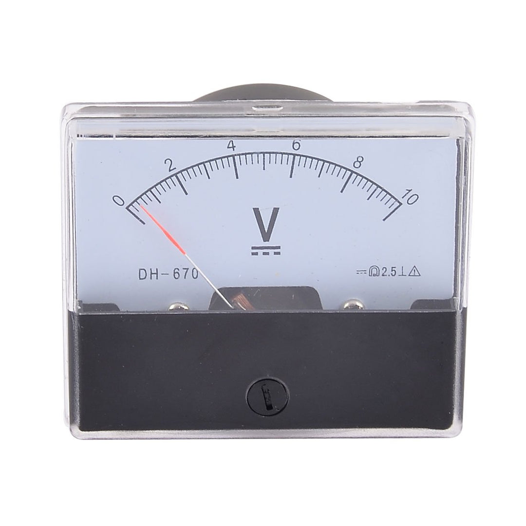 DC 0-10V Class 2.5 Rectangle Analog Panel Volt Meter Voltmeter Gauge