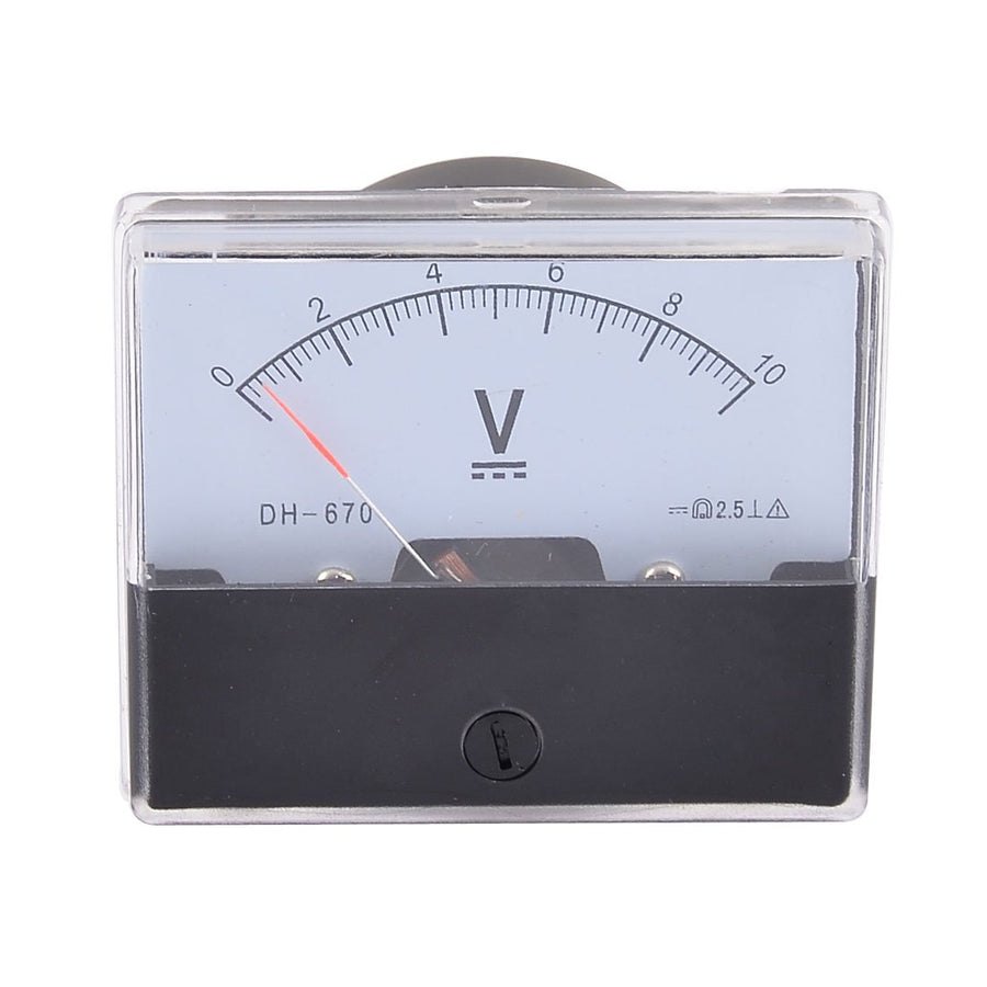 DC 0-10V Class 2.5 Rectangle Analog Panel Volt Meter Voltmeter Gauge