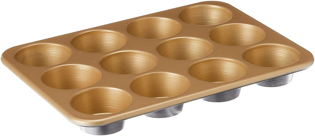 (12 Muffins) - 45550 12 Cup Non Stick Aluminium Muffin Pan