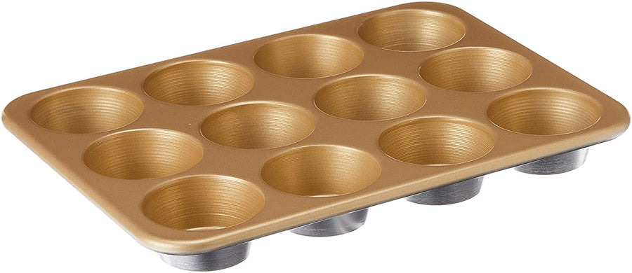 (12 Muffins) - 45550 12 Cup Non Stick Aluminium Muffin Pan