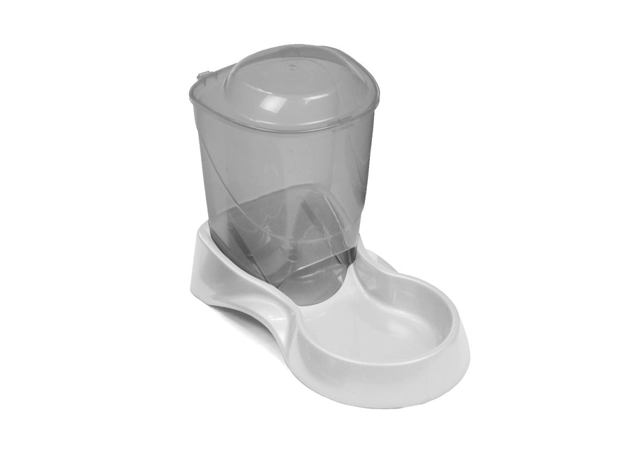 Pets Small Gravity Auto Feeder for Cats/Dogs, 3 Pound Capacity GRAY