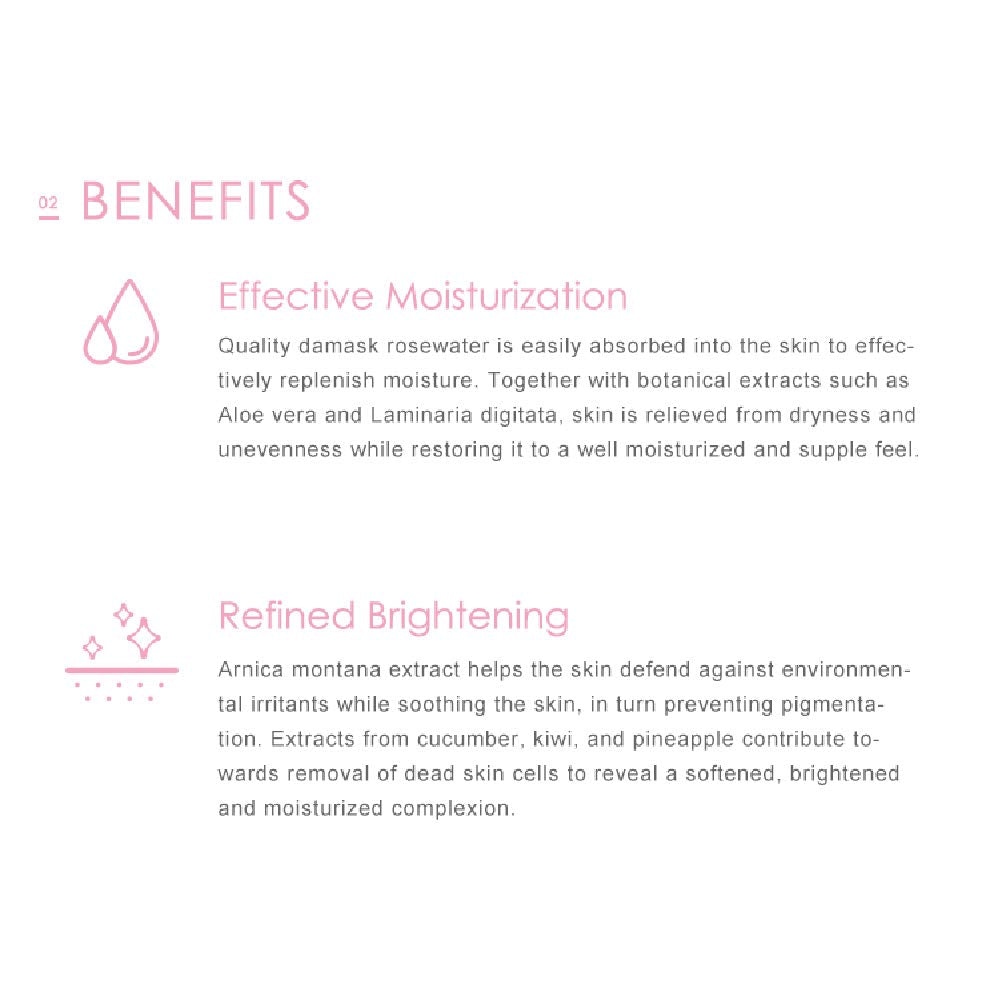 -Damask Rose Facial Mask, Softening and Brightening Collagen Essence Face Sheet Mask for Natural Look(8 Combo Pack)