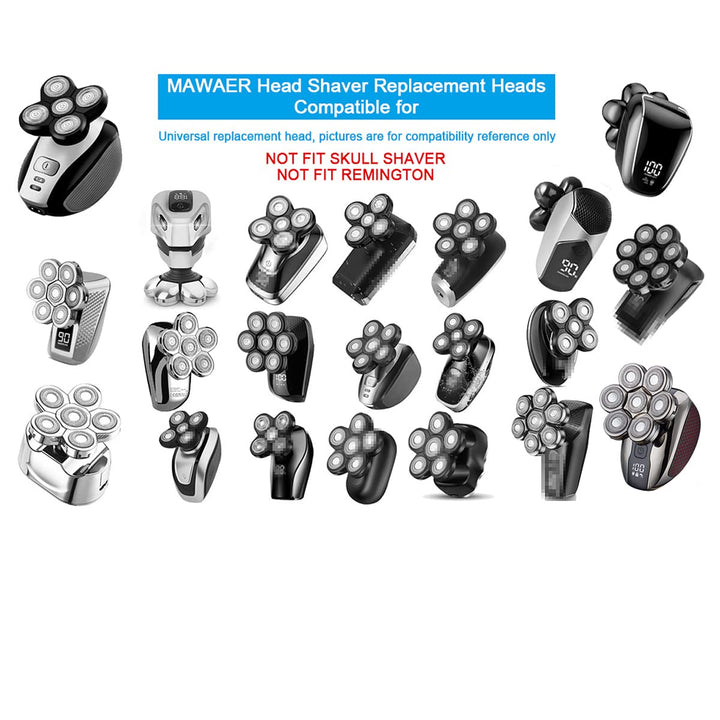 Upgrade 8 Heads Head Shaver Replacement Blades Compatible with Freedom Series Head Shaver and Most Mainstream Brands