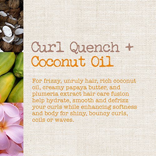 Curl Quench + Coconut Oil Anti-Frizz Curl-Defining Hair Milk to Hydrate and Detangle Tight Curly Hair, Softening Leave-In Treatment, Vegan, Silicone & Paraben-Free, 8 fl oz