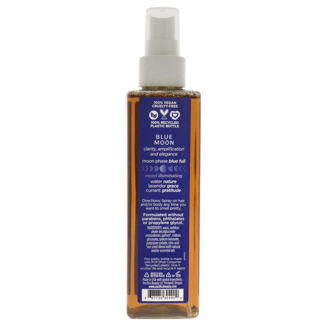 Beauty | Blue Moon Hair Perfume & Body Spray | Water, Lavender, Currant Notes | Natural + Essential Oils | Alcohol Free | Clean Fragrance | Vegan + Cruelty Free