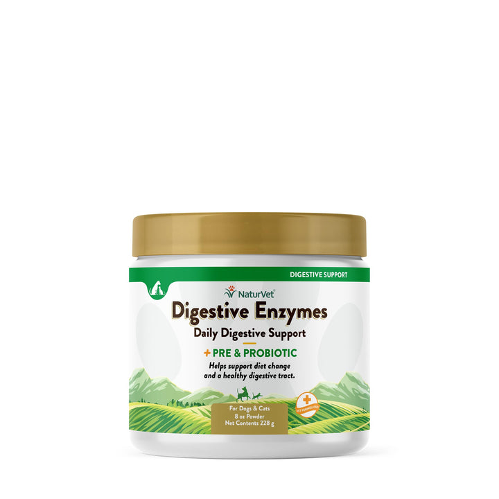 – Digestive Enzymes for Dogs - Plus Probiotics & Prebiotics | Helps Support Diet Change & A Healthy Digestive Tract | for Dogs & Cats | 8 oz Powder