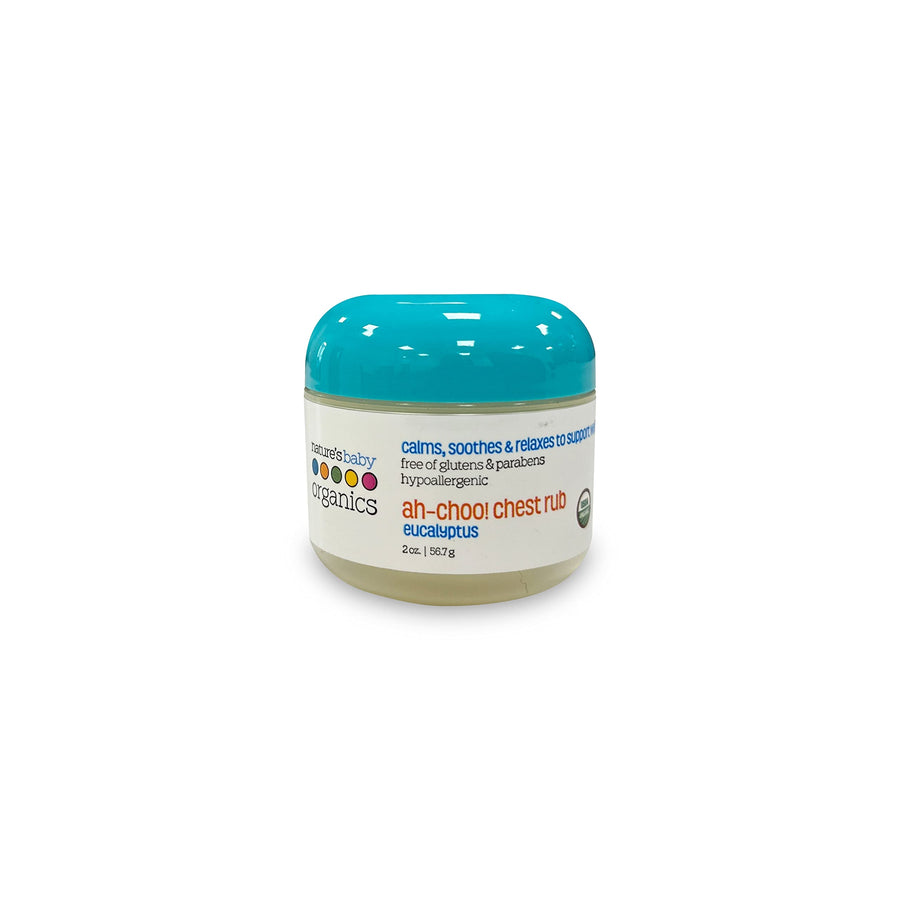 Ah-Choo! Chest/Cold/Vapor Rub, Eucalyptus, 2 oz. | Soothing Breathing Relief for Babies, Kids, & Adults! Natural for Sinus Congestion & Flus| No Synthetics, Glutens, Parabens
