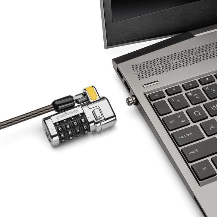ClickSafe® Combination Laptop Locking Cable for Nano Security Slot (K68103WW), Black/Silver